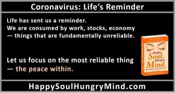 Coronavirus Life's Reminder