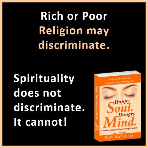 Religion versus Spirituality - Wealth